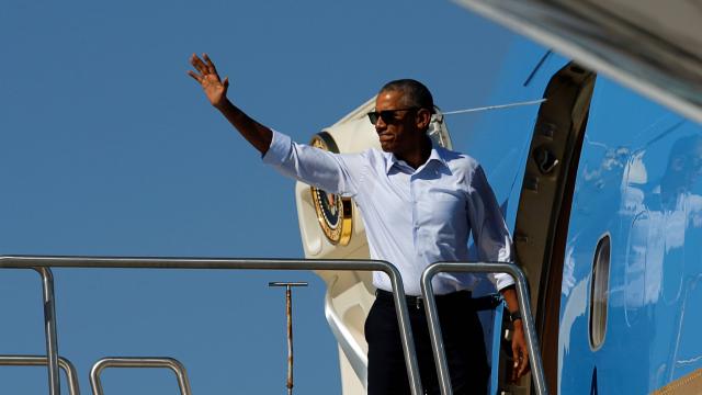 Obama fait escale à Midway, au milieu du Pacifique