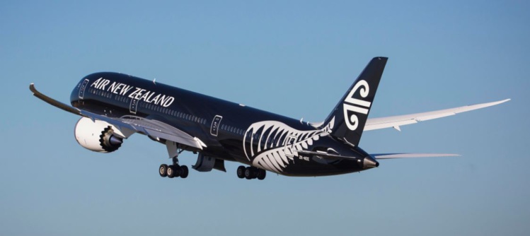 Le Dreamliner 787-9 d’Air New Zealand va atterrir à Papeete