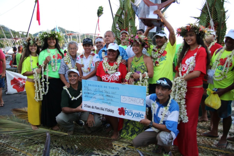 Concours de pêche "Huahine Hawaiki Nui 2016" : un jackpot de plus de 3MF pour le Heilavai