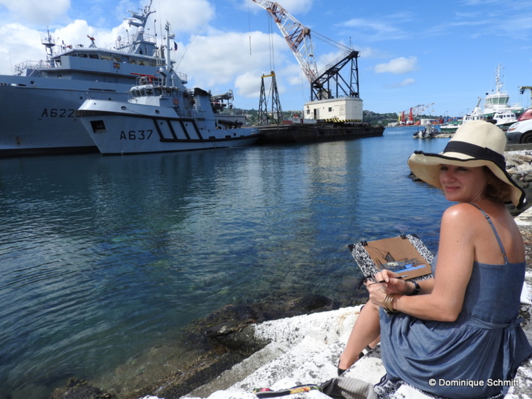 Marie Détrée présentera une vingtaine de gouaches sur le thème de la mer.