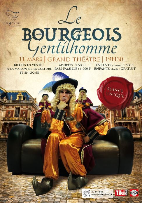 Théâtre : "Le Bourgeois gentilhomme" de Molière à la sauce "ChanPaGne"