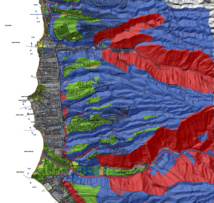 Le plan de zonage du PPR à Punaauia avant révision. (Photo d'archives).