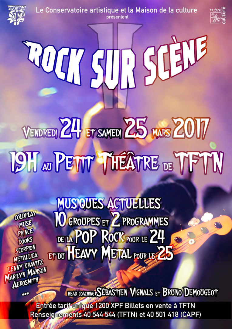 Concerts "Rock sur scène" : les élèves du Conservatoire vont se lâcher !