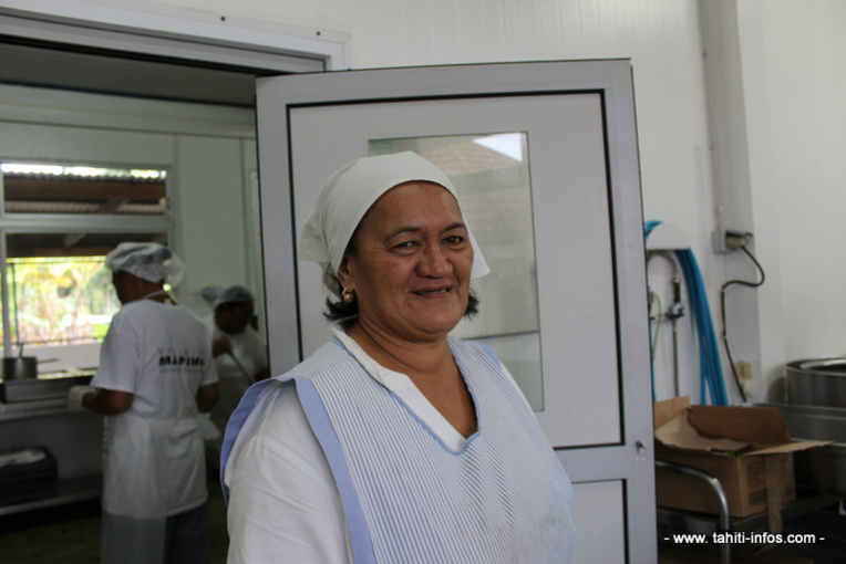 Liliane Peu, chef d'orchestre de la cuisine centrale de Mahina