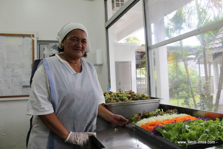 Liliane Peu, chef d'orchestre de la cuisine centrale de Mahina