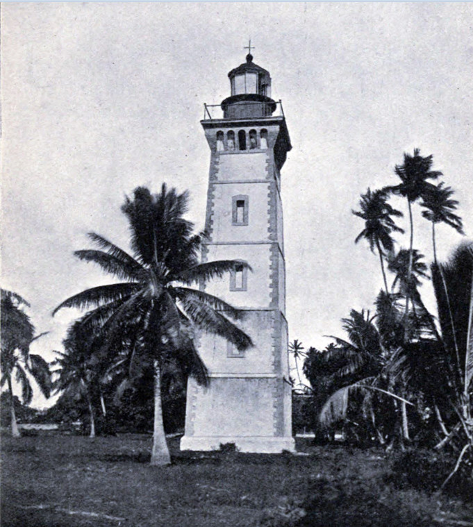 Le phare de la pointe Vénus en 1906. Photo Coulon