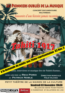 Acclamé par le public le show Tahiti 1917 revient sur la scène du Petit théâtre