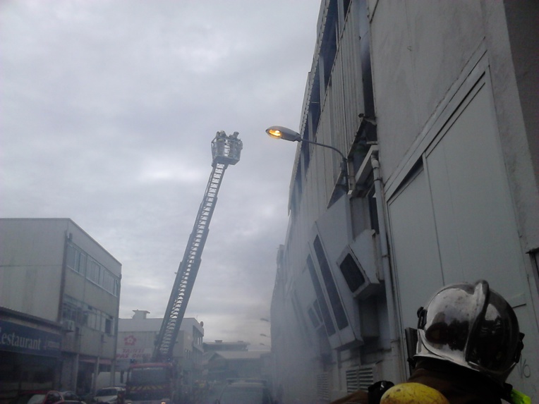 Exercice incendie à Papeete