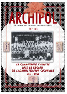 Un numéro d'Archipol consacré à la communauté chinoise de 1911 à 1951