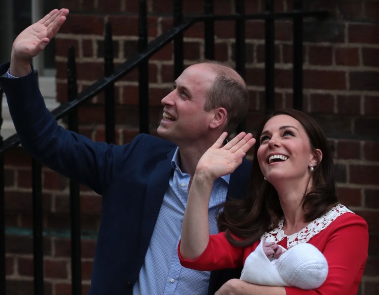 Le prince William et son épouse Kate ont prénommé leur 3e enfant Louis