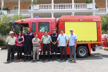 Réception d'un nouveau fourgon pour les interventions des pompiers de Papeete