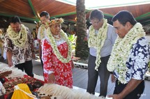 Inauguration du 1er salon quinquennal artisanal des Raromatai