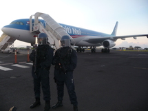 Un AIRBUS a gracieusement été mis à la disposition de l'opération par Air Tahiti Nui