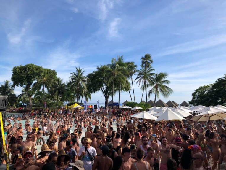 Le premier concert en mode "pool party", avec Major Lazer, a réuni pas moins de 1 200 personnes en mars dernier, dans l’exceptionnel cadre du Méridien Tahiti.