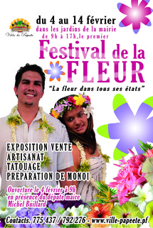 Papeete: Premier Festival de la fleur du 4 au 14 février
