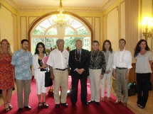 Perle: Une délégation Japonaise en visite à la Présidence