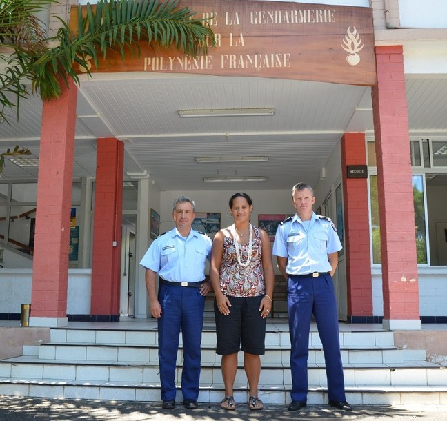 Pour la 1ère fois, une Polynésienne intègre le corps de soutien de la gendarmerie