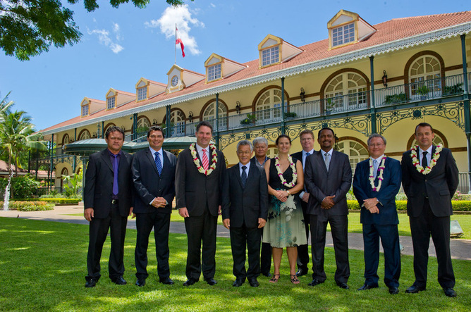 Le Président de la Polynésie française reçoit  le Secrétaire d’Etat australien aux affaires des îles du Pacifique