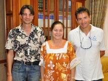 De gauche à droite : monsieur Stéphane Renard,  madame Raymonde  Raoulx, monsieur Patrick Marchesseau