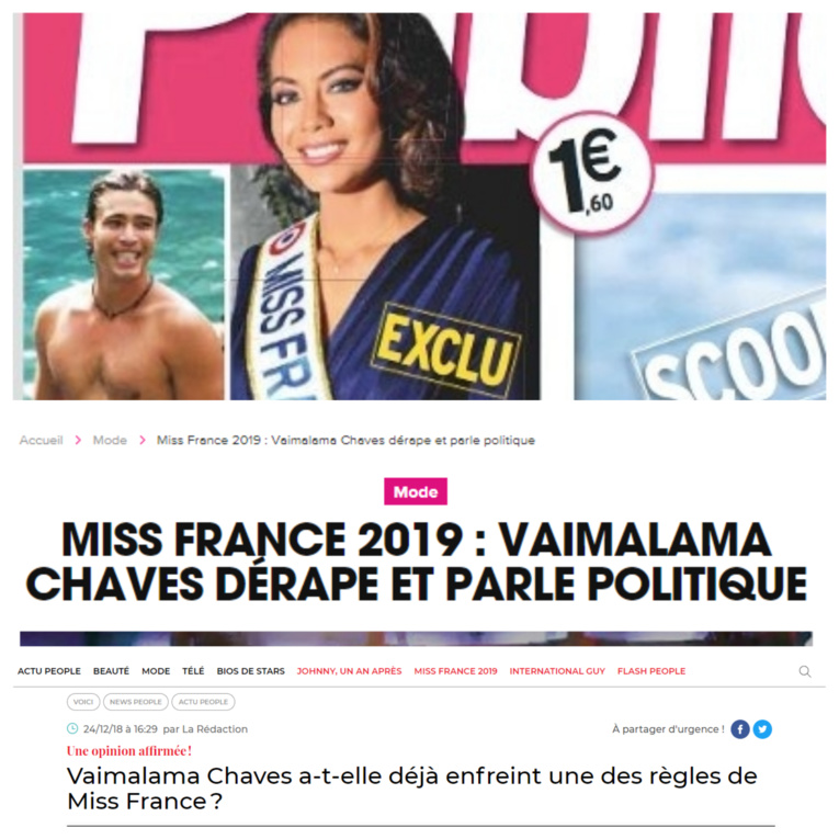 Miss France 2019 : les premiers gossips de la presse people