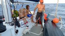 Le navigateur français Philippe Poupon en mode « Fleur Australe » à Port-Vila