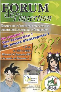 Forum de l'insertion économique de Punaauia