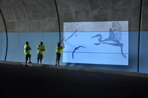 Fresque dans le tunnel Arahoho: Les élèves du CMA témoignent de leurs talents
