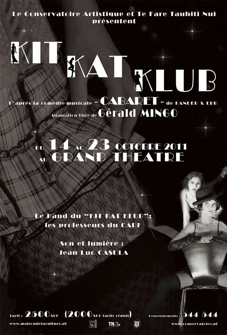 « Kit Kat Klub »  La Comédie musicale de KANDER & EBB Adaptée par Gérald Mingo