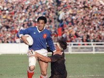 Serge Blanco en 1987 lors de la finale contre la Nouvelle Zeallande
