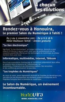 Rendez-vous à Honouira, Le premier Salon du Numérique à Tahiti !