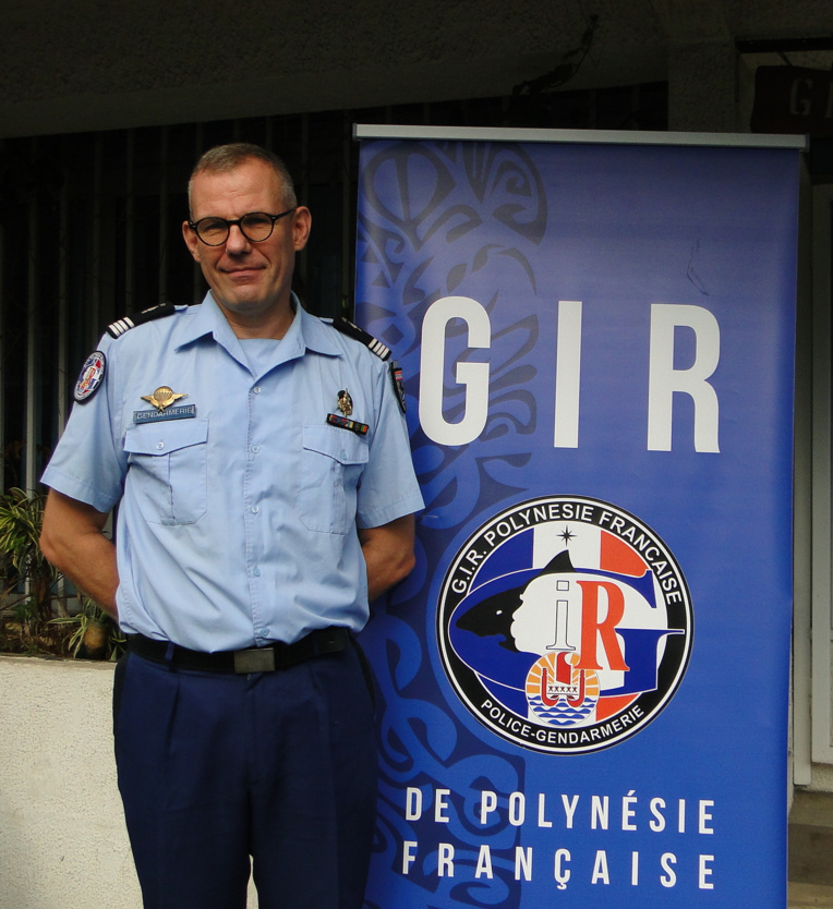Yann Wanson, commandant du GIR en Polynésie.