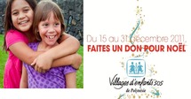 Village d'enfants SOS : faites un don pour Noël en envoyant un SMS au 7012