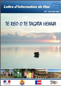 Lettre d’information de Hao « Te Reo o te tagata henua » : Le numéro 7 est arrivé !