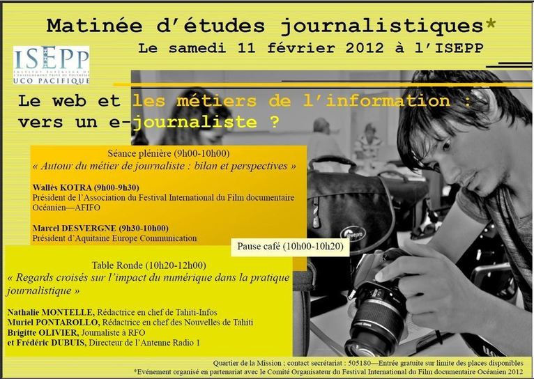 « Le web et les métiers de l’information :  vers un e-journaliste ? »