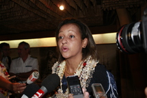 La Ministre de l'outre-mer dit au revoir aux Polynésiens