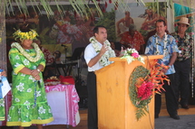 En l'absence du Ministre du tourisme, c'est Antony Géros qui  a inauguré le salon