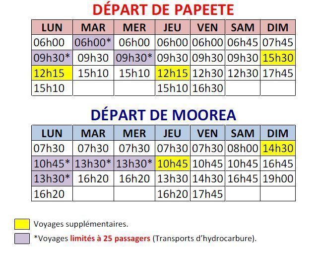 Nouveaux horaires de l' AREMITI FERRY applicables à compter du 23 Février 2012.