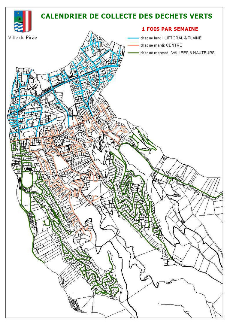 CIRCUIT COLLECTE DECHETS VERTS PIRAE