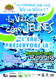 « L’eau, préservons-la ! » Le mercredi 21 mars au Parc Bougainville
