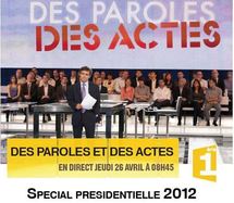 Special presidentielle 2012 EN DIRECT JEUDI 26 avril à 08h45 sur Polynésie 1ère