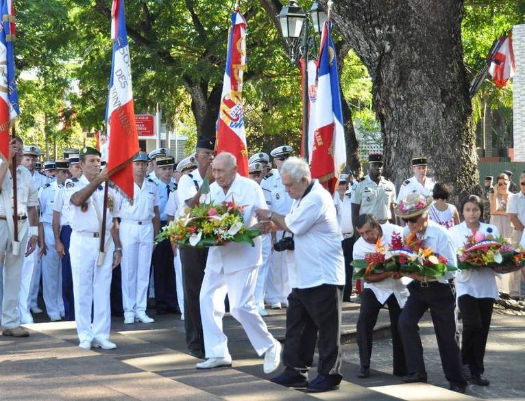 La Cérémonie du 8 Mai à Papeete en images