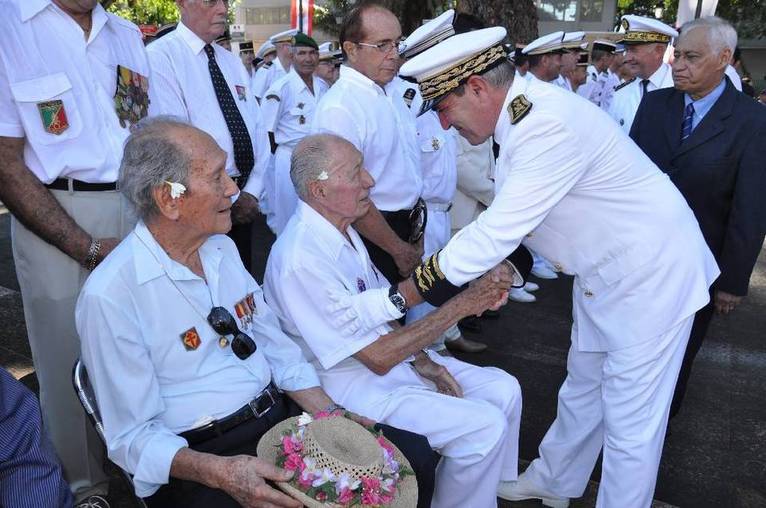 La Cérémonie du 8 Mai à Papeete en images