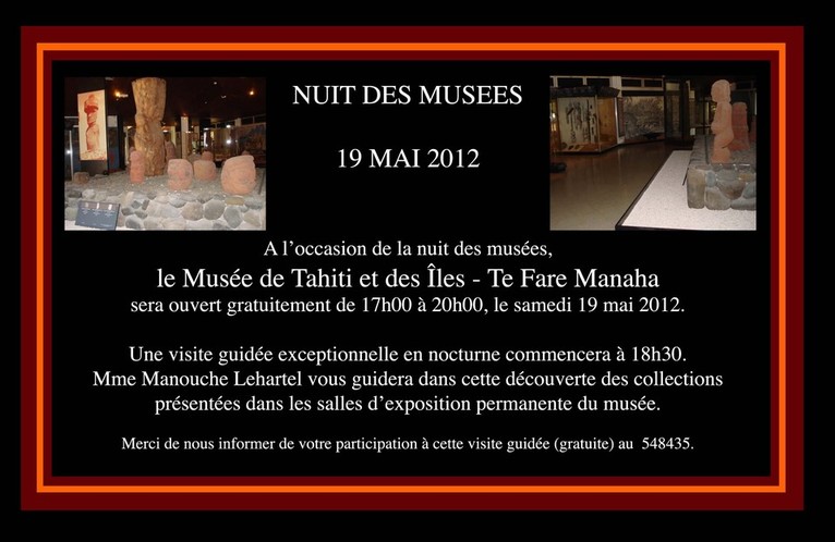 Une nuit au Musée...de Tahiti et des îles