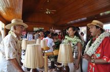 Inauguration du fare artisanat de Huahine