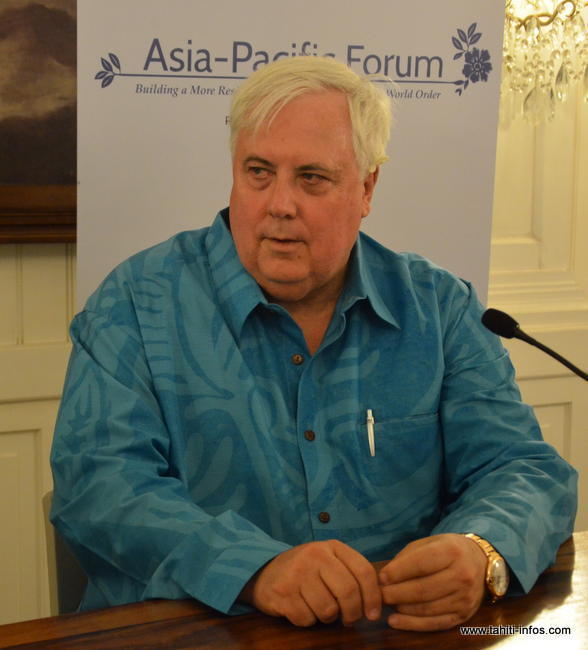 Le business man australien Clive Palmer