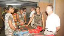 Centre de détention de la Polynésie française : M. Paul-Luc DINNEQUIN rencontre les stagiaires en formation au GSMA