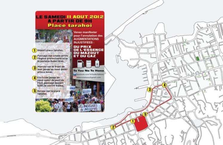 Marche de contestation : samedi 11 août à l'appel de Te Tau no te Hono
