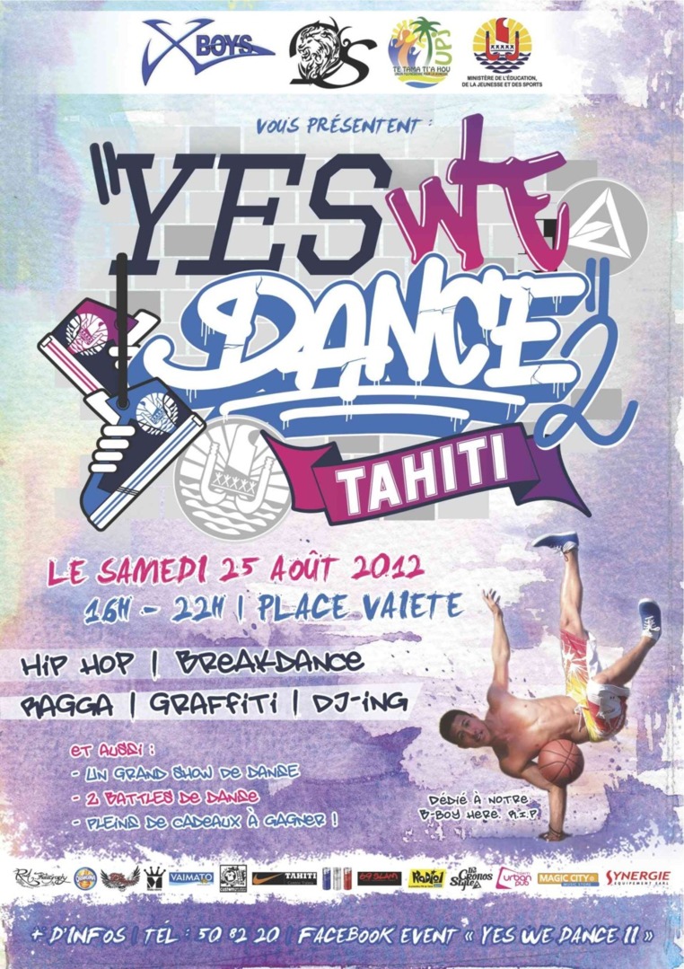 Hip Hop: Retrouvez la 2ème édition de « Yes we dance » samedi 25 août, place Vaiete