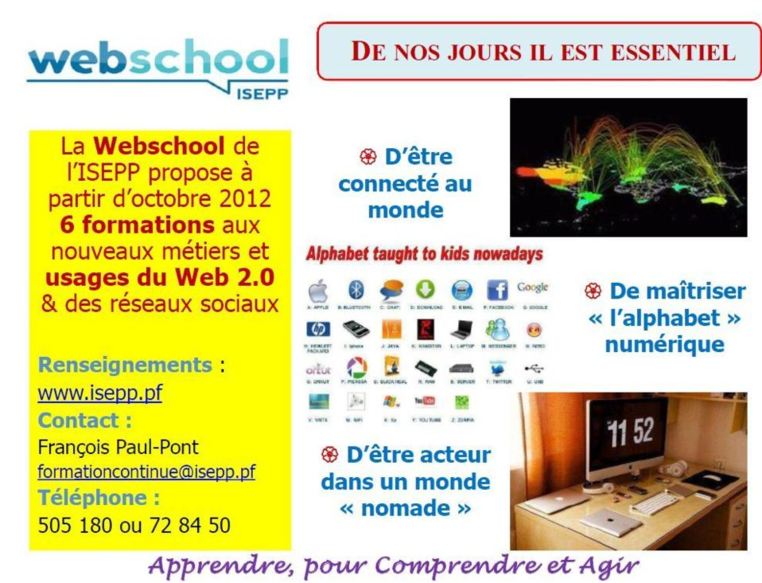 ISEPP: Webschool, ça repart!