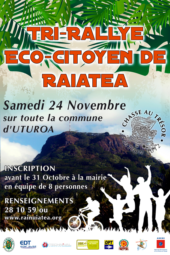 Premier Tri-rallye Chasse au trésor Eco-citoyen de Raiatea